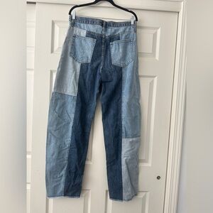 GAP Unisex denim Patchwork barrel Jeans